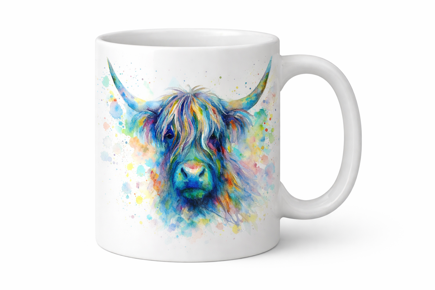 Highland Cow Expressive Colour Mug