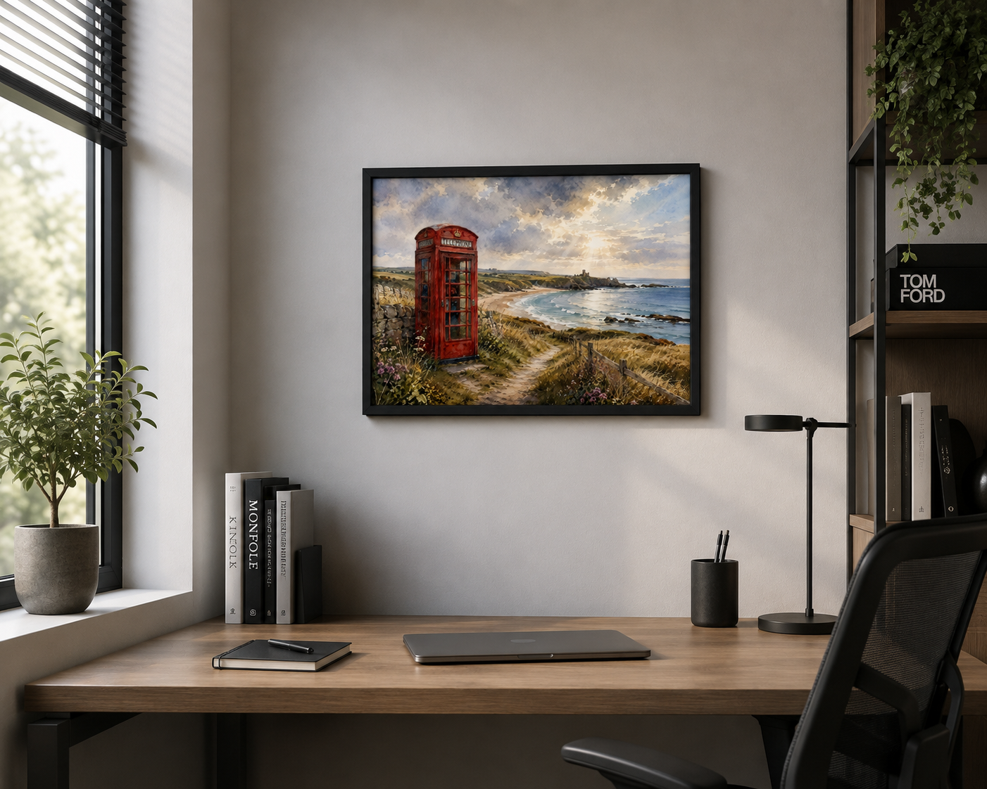 Scotland Calling – Cruden Bay | Original Scottish Coastal Wall Art | Framed & Print Only | Eiledon