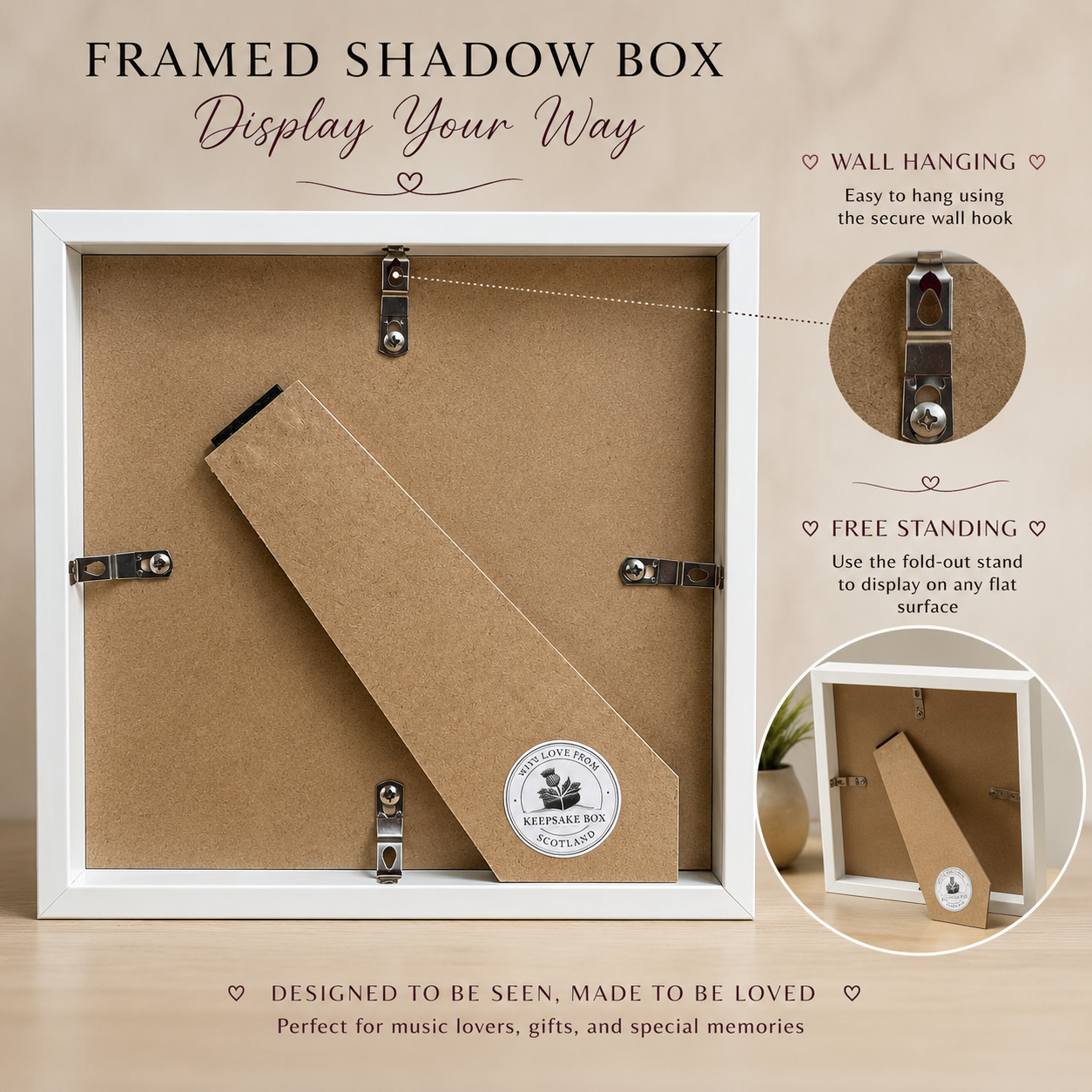 A Wee Highland Hug | Highland Cow Keepsake Gift Shadow Box