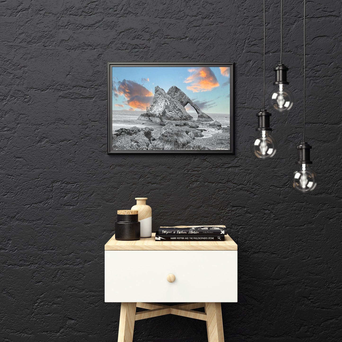 Bow Fiddle Rock Portknockie A3 Wall Art print