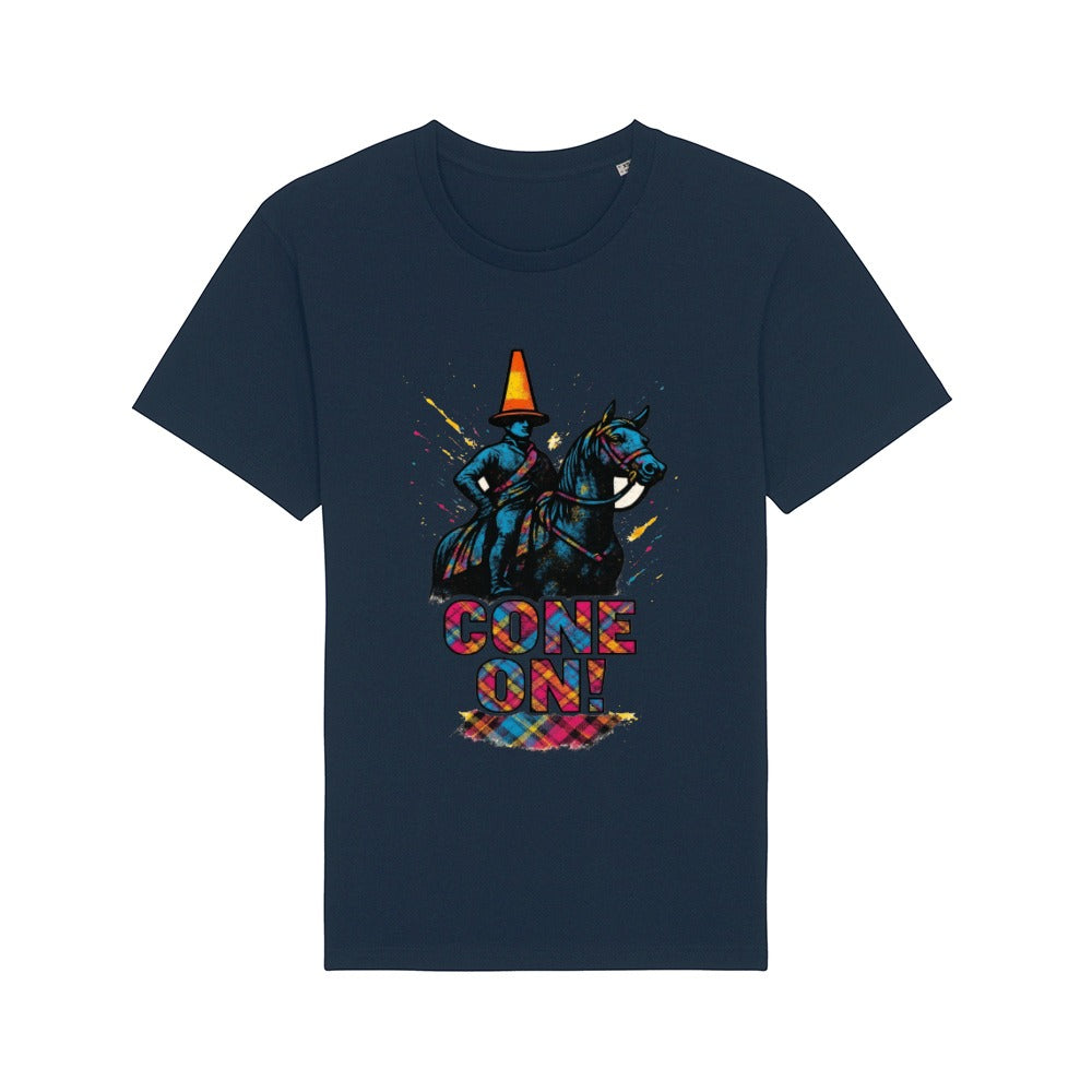 Cone On! Funny Scottish Traffic Cone Statue T-Shirt
