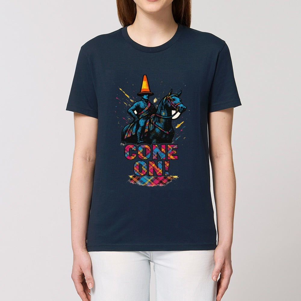 Cone On! Funny Scottish Traffic Cone Statue T-Shirt