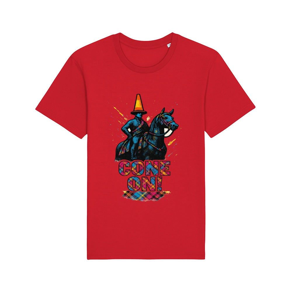 Cone On! Funny Scottish Traffic Cone Statue T-Shirt