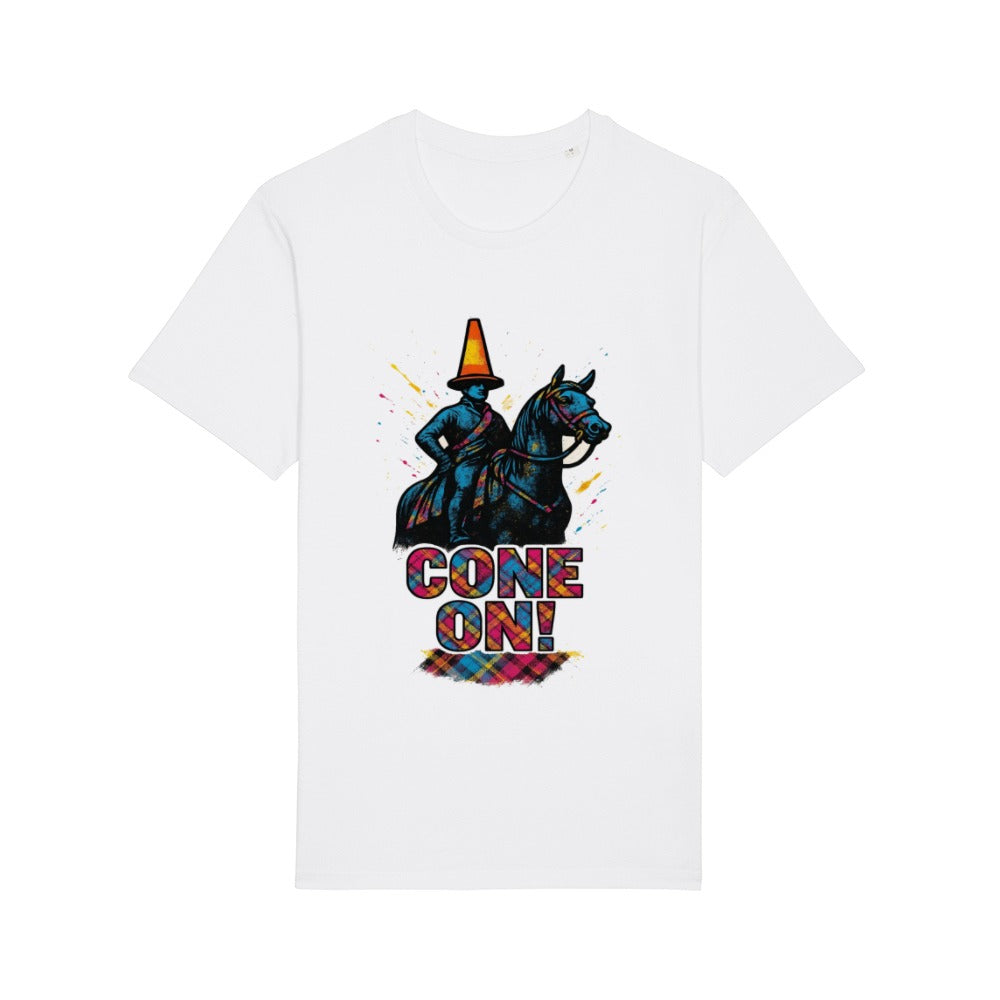 Cone On! Funny Scottish Traffic Cone Statue T-Shirt