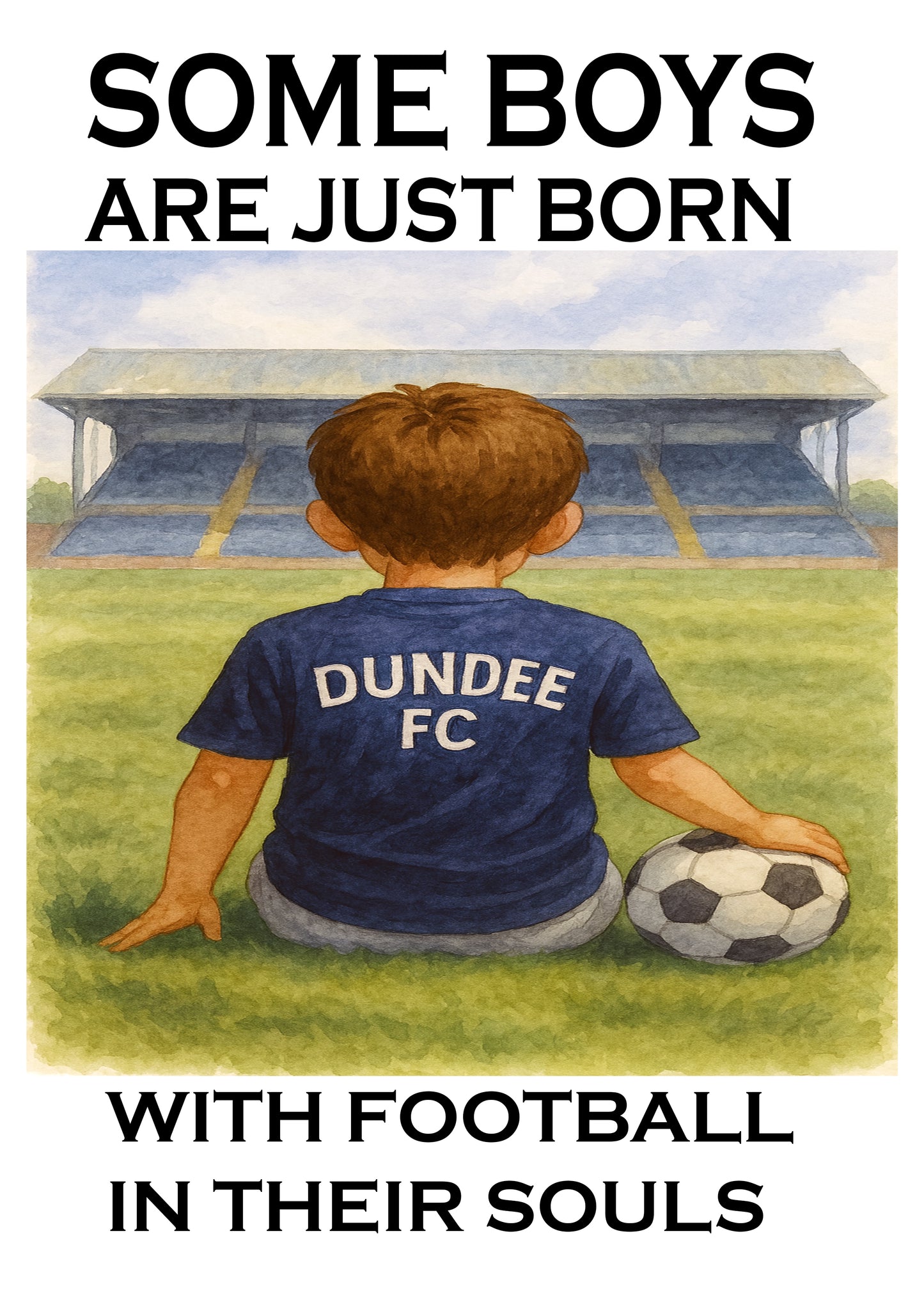 Framed Football Print – Some Boys Are Born with Football in Their Souls