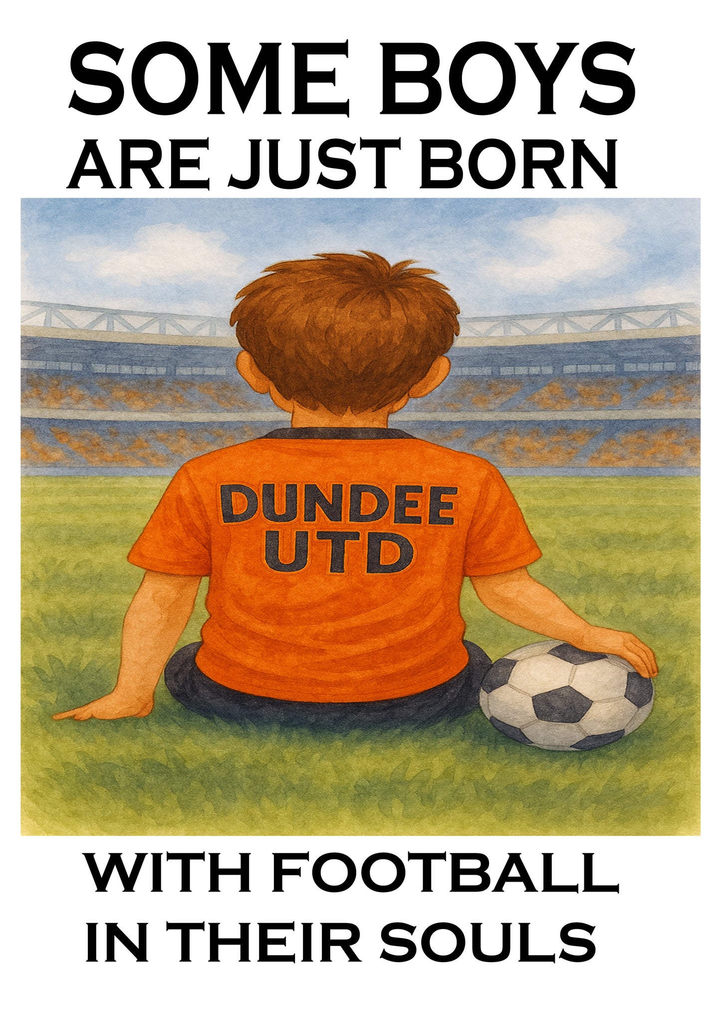 Framed Football Print – Some Boys Are Born with Football in Their Souls