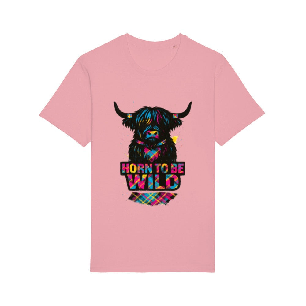 Horn to Be Wild Highland Cow Funny Scottish T-Shirt