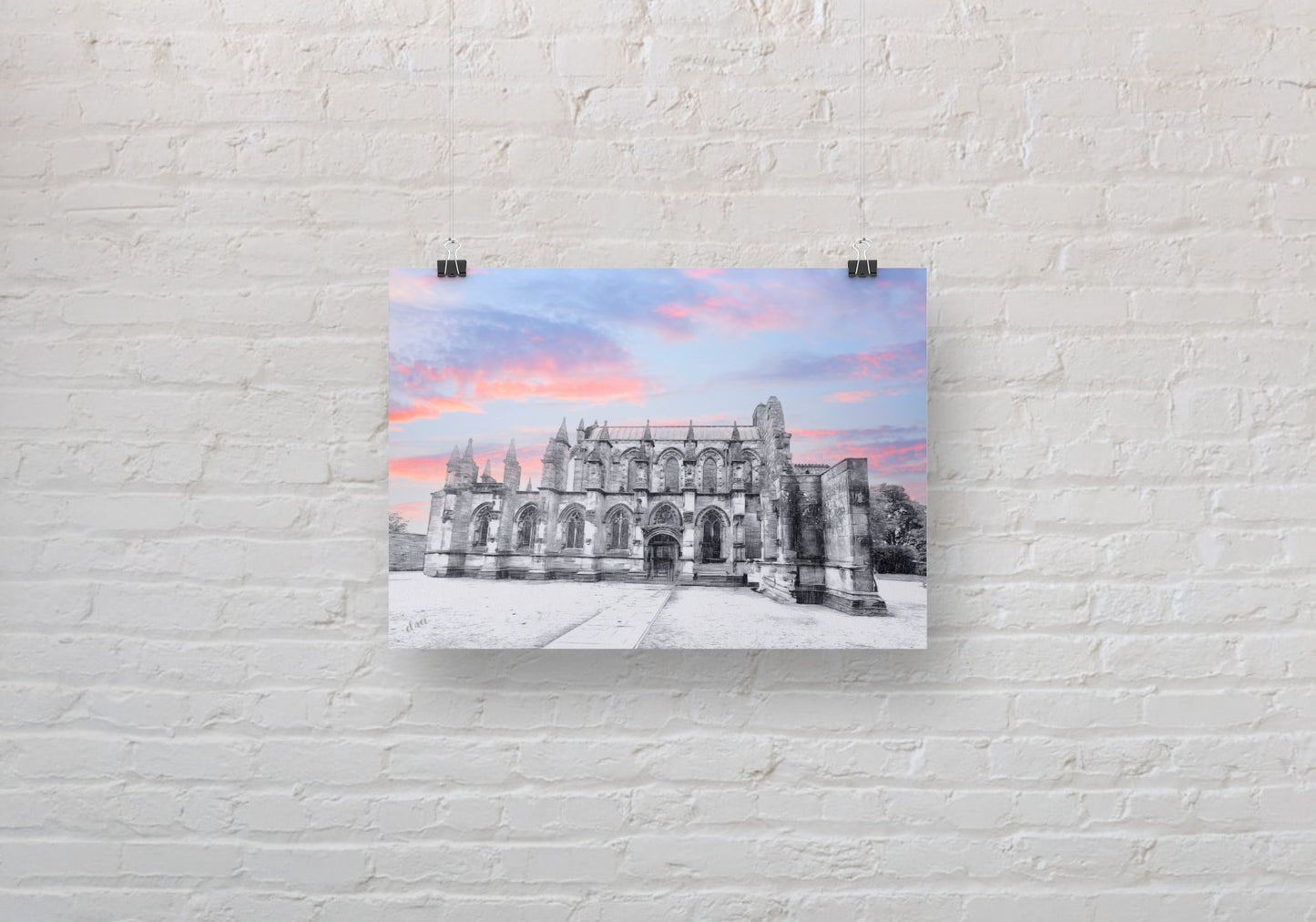 Rosslyn Chapel A3 Wall Art print