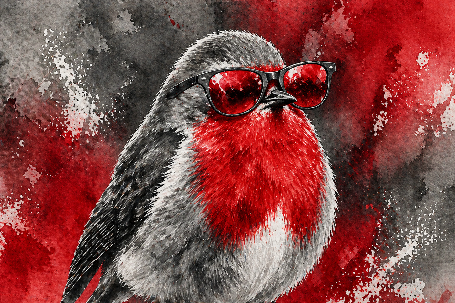 Robin Wall Art | Scottish Bird Watercolour Print | Shades of Scotland | Eiledon