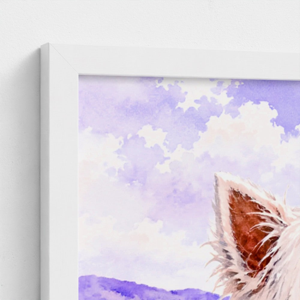 Westie & Robin – Scottish West Highland Terrier Wall Art | The Curious Collection