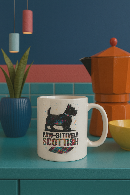 Paw-sitively Scottish Ceramic Mug Collection – Iconic Scotland in Fun Pop Art Style