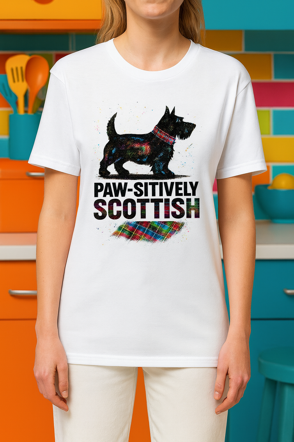 Paw-sitively Scottish Dog Lover T-Shirt – Funny Scottish Terrier Tee