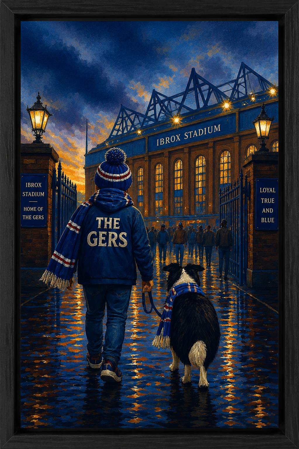 Matchday Memories – Rangers | Ibrox Stadium Print…Football Stadium Print | A4 & A3 Framed Wall Art | A2, A3 & A4 Print | Eiledon (Copy)