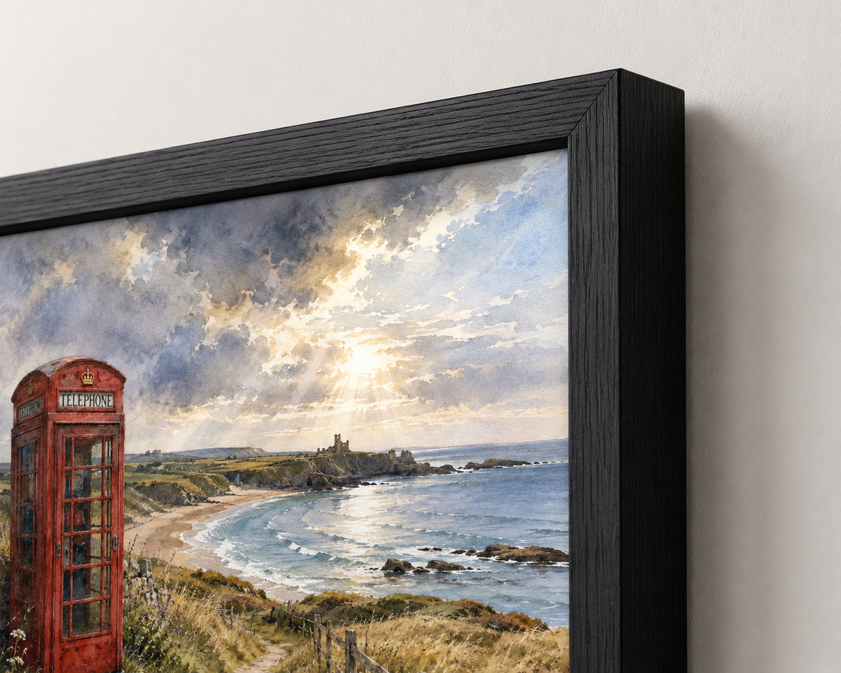 Scotland Calling – Cruden Bay | Original Scottish Coastal Wall Art | Framed & Print Only | Eiledon