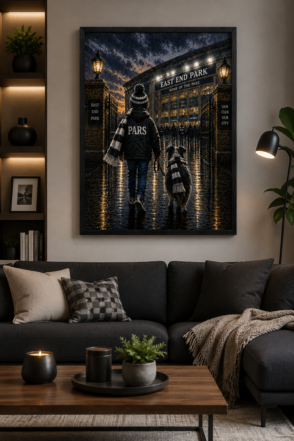 Matchday Memories – Dunfermline Athletic | East End Park Football Stadium Print | A4 & A3 Framed Wall Art | A2, A3 & A4 Print | Eiledon