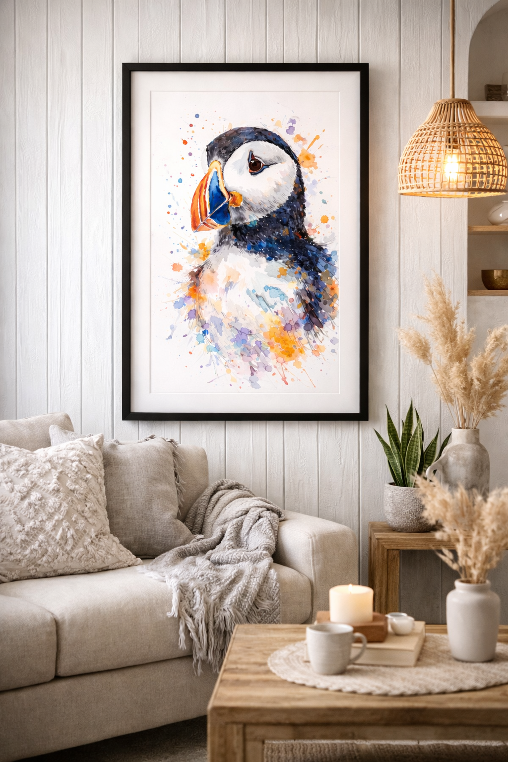 Puffin – Ink & Wild Art Print