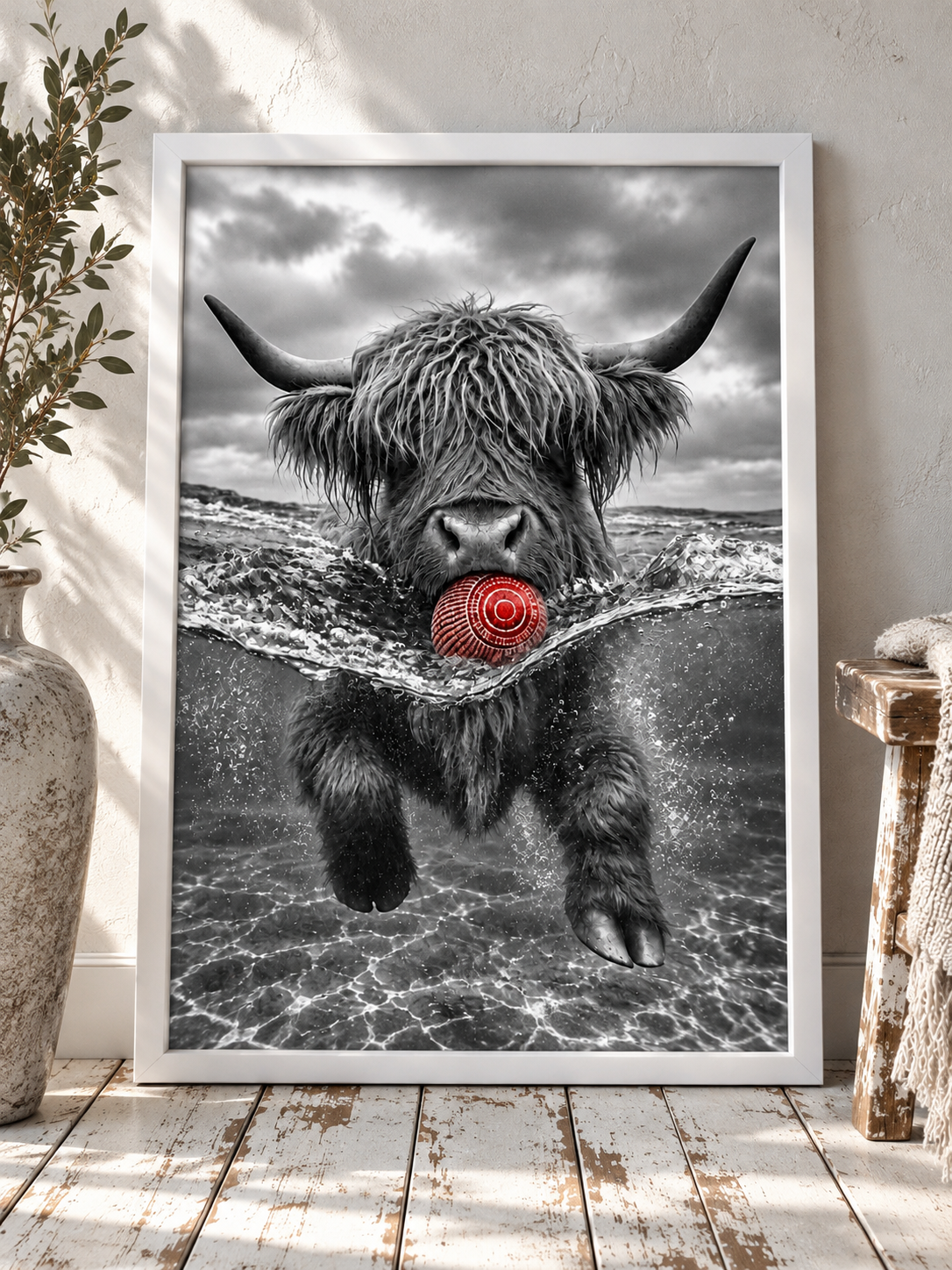 Scottish Legends – The Red One | Highland Cow Wall Art