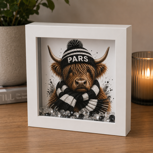 Pars Dunfermline Football Keepsake Box | Hearts Highland Cow Gift | Handmade Scottish Memory Box | Eiledon (Copy) (Copy) (Copy) (Copy)