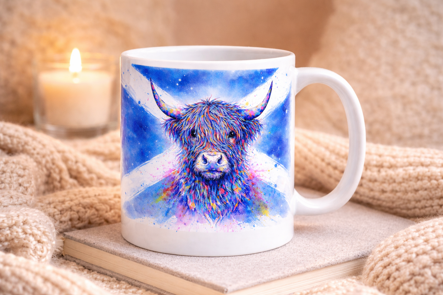 Highland Cow Mug – True Colours of Scotland | 11oz Ceramic Mug by Eiledon