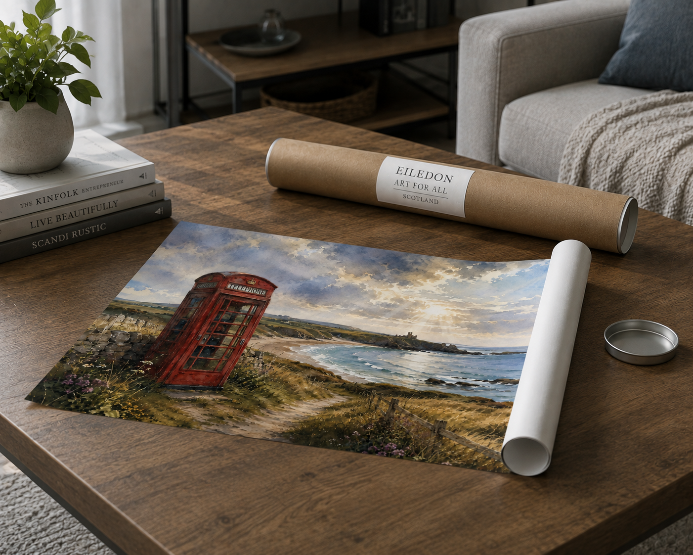 Scotland Calling – Cruden Bay | Original Scottish Coastal Wall Art | Framed & Print Only | Eiledon