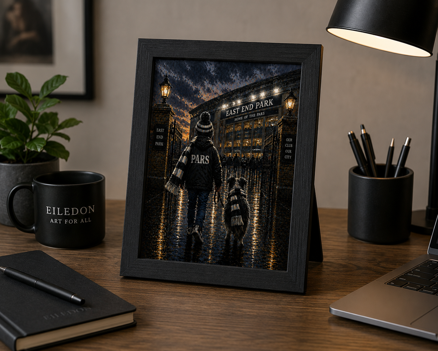 Matchday Memories – Dunfermline Athletic | East End Park Football Stadium Print | A4 & A3 Framed Wall Art | A2, A3 & A4 Print | Eiledon