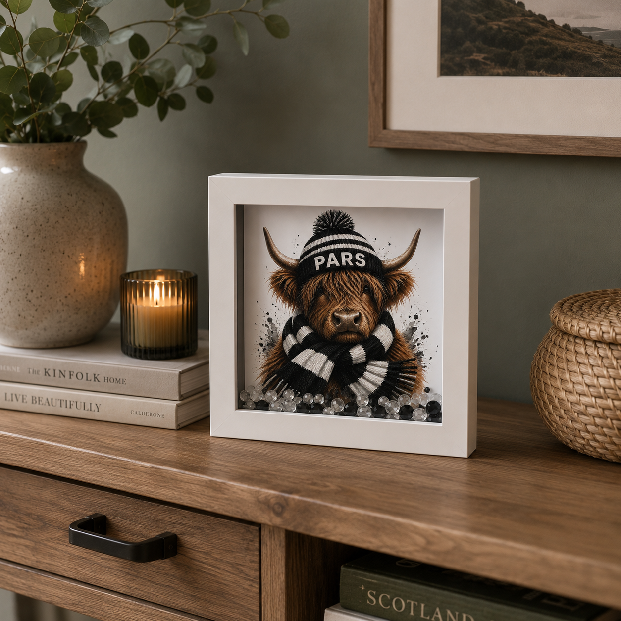 Pars Dunfermline Football Keepsake Box | Hearts Highland Cow Gift | Handmade Scottish Memory Box | Eiledon (Copy) (Copy) (Copy) (Copy)