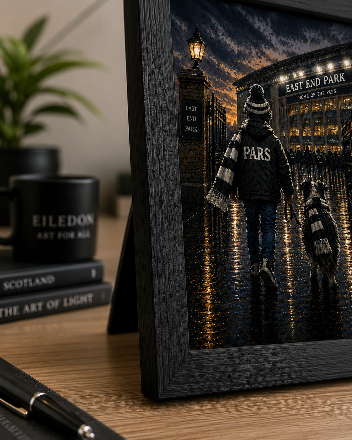 Matchday Memories – Dunfermline Athletic | East End Park Football Stadium Print | A4 & A3 Framed Wall Art | A2, A3 & A4 Print | Eiledon