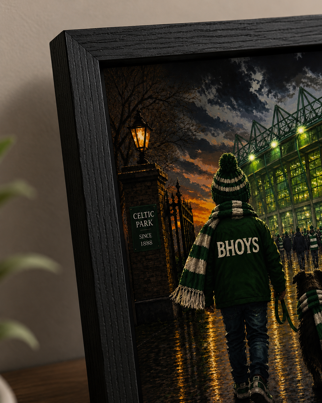 Matchday Memories – Celtic | Celtic Park Football Print | A4 & A3 Framed Wall Art | A2, A3 & A4 Print | Eiledon