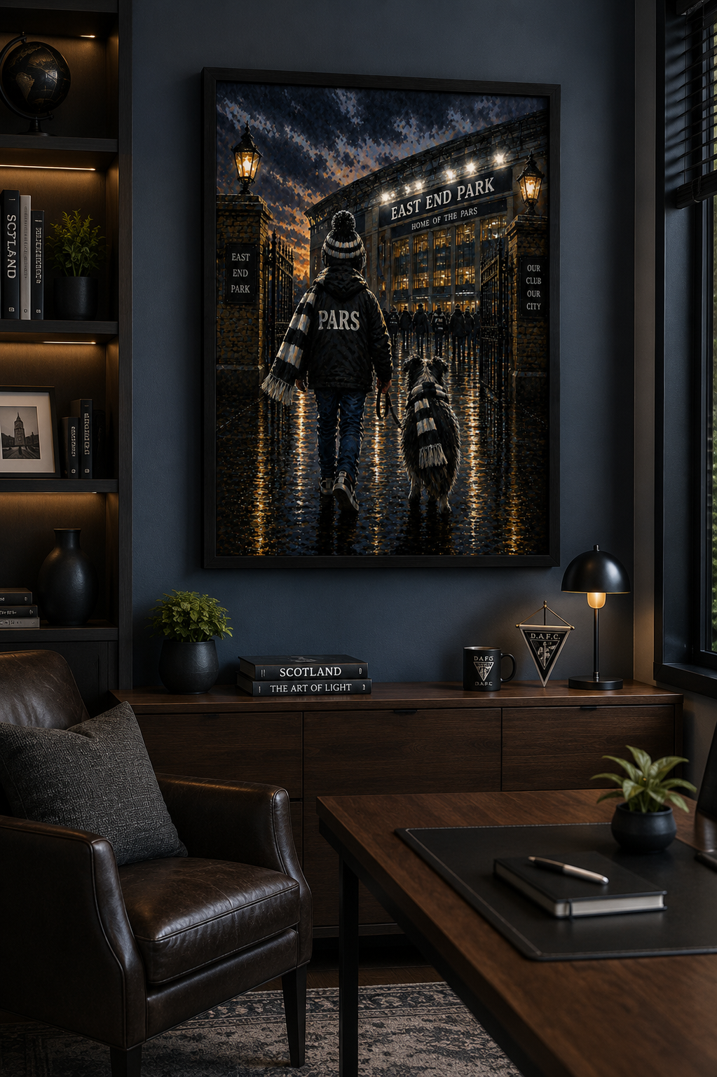 Matchday Memories – Dunfermline Athletic | East End Park Football Stadium Print | A4 & A3 Framed Wall Art | A2, A3 & A4 Print | Eiledon