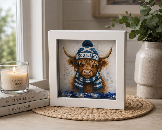 Scotland Highland Cow Football Keepsake Box | Hearts Highland Cow Gift | Handmade Scottish Memory Box | Eiledon (Copy) (Copy) (Copy) (Copy) (Copy)