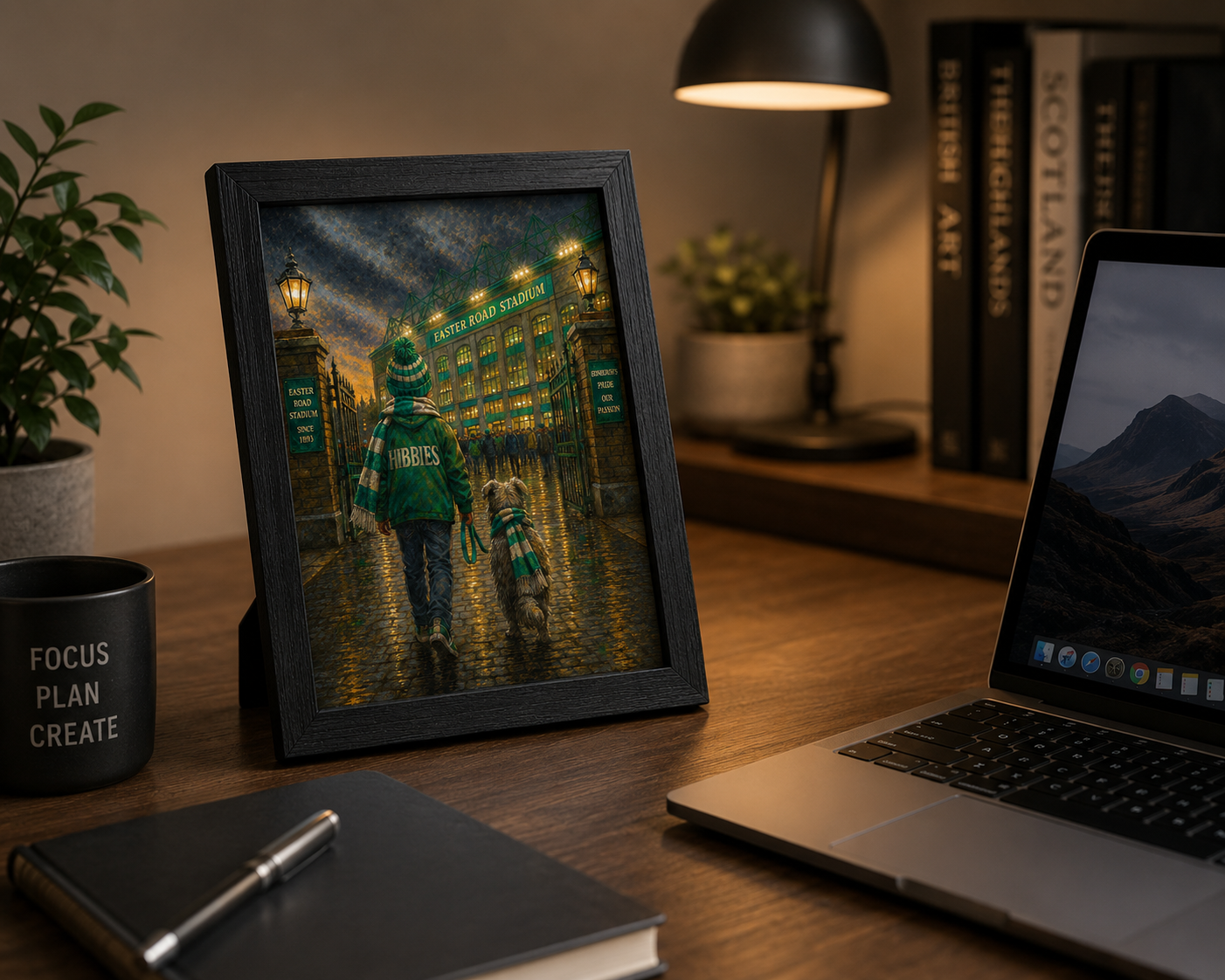 Matchday Memories – Hibernian | Easter Road Football Print | A4 & A3 Framed Wall Art | A2, A3 & A4 Print | Eiledon