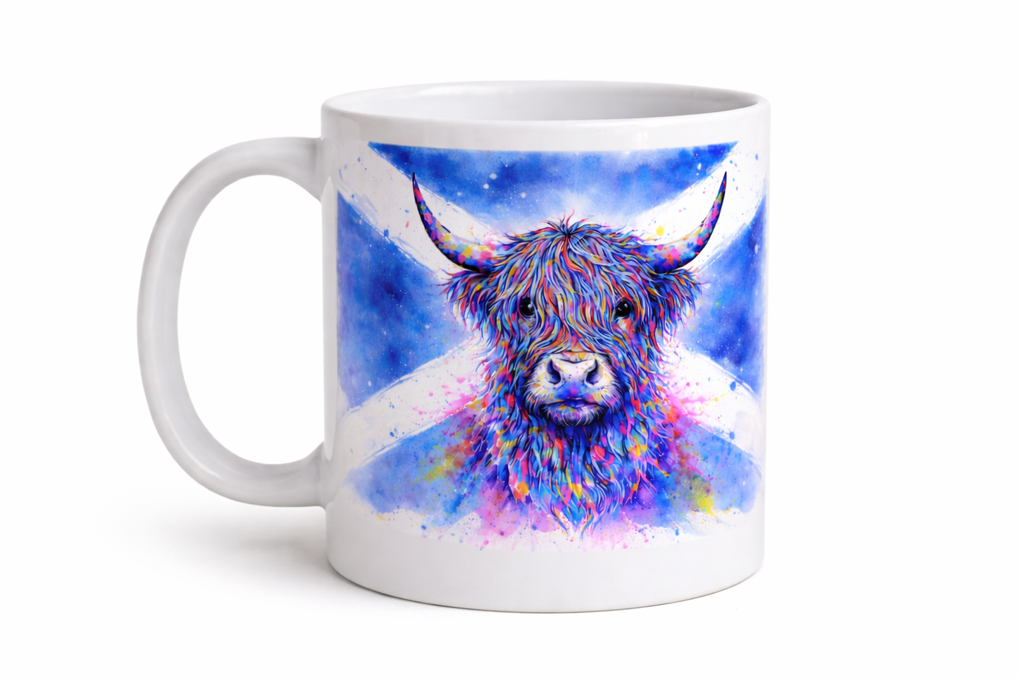 Highland Cow Mug – True Colours of Scotland | 11oz Ceramic Mug by Eiledon