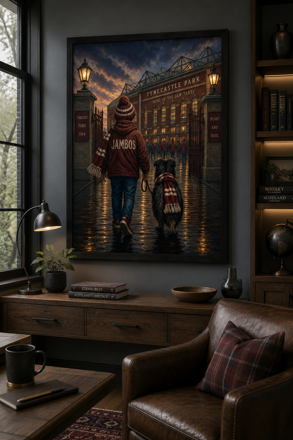 Matchday Memories – Hearts | Tynecastle Park Stadium Print…Football Stadium Print | A4 & A3 Framed Wall Art | A2, A3 & A4 Print | Eiledon