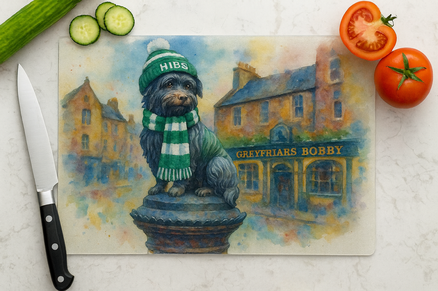 Football Team Chopping Boards with a Scottish Twist – Hearts, Hibs, Celtic & Rangers