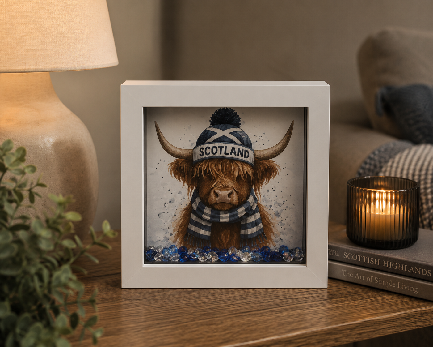 Scotland Highland Cow Football Keepsake Box | Hearts Highland Cow Gift | Handmade Scottish Memory Box | Eiledon (Copy) (Copy) (Copy) (Copy) (Copy)