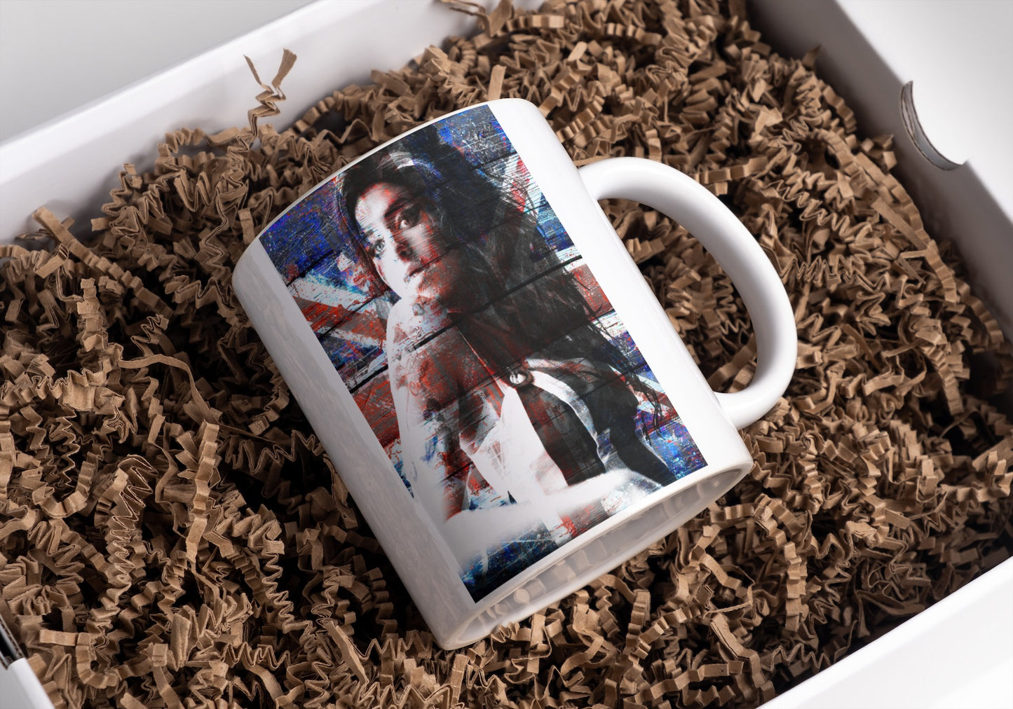 Amy Winehouse Back In Black Retro Style 11oz Ceramic Tea /Coffee Mug, Amy Winehouse Gift, Amy Winehouse Fans