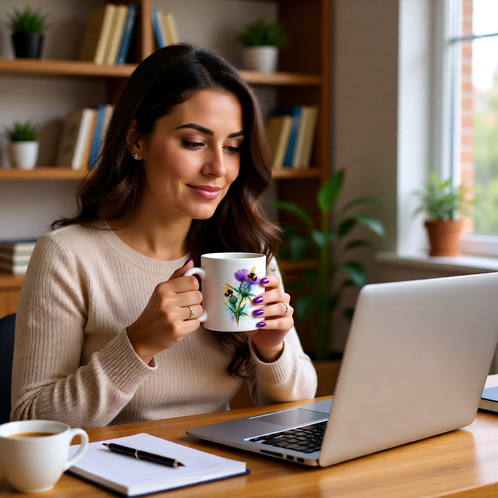 Thistle & Bee Expressive Colour Ceramic Mug (11oz)