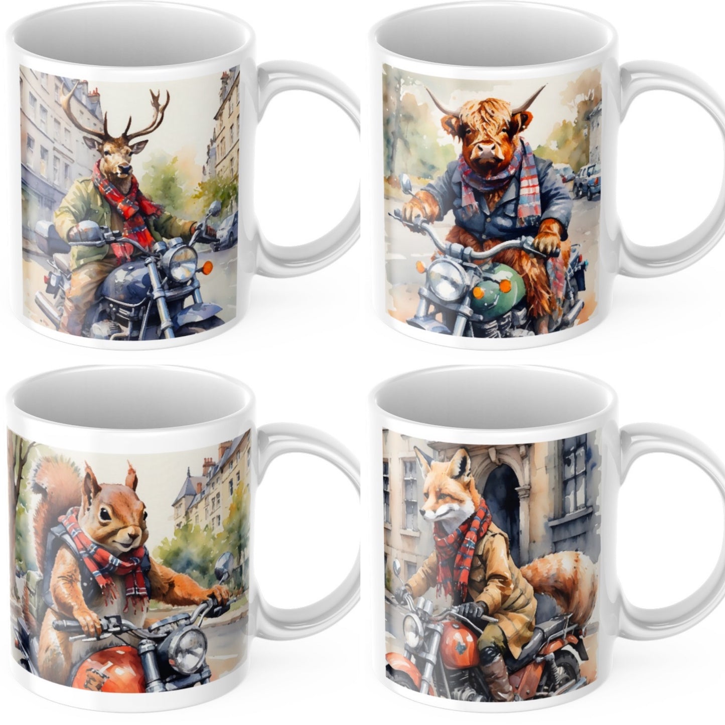 Scottish Born to be  Wildlife 11oz Tea/Coffee Mug Collection