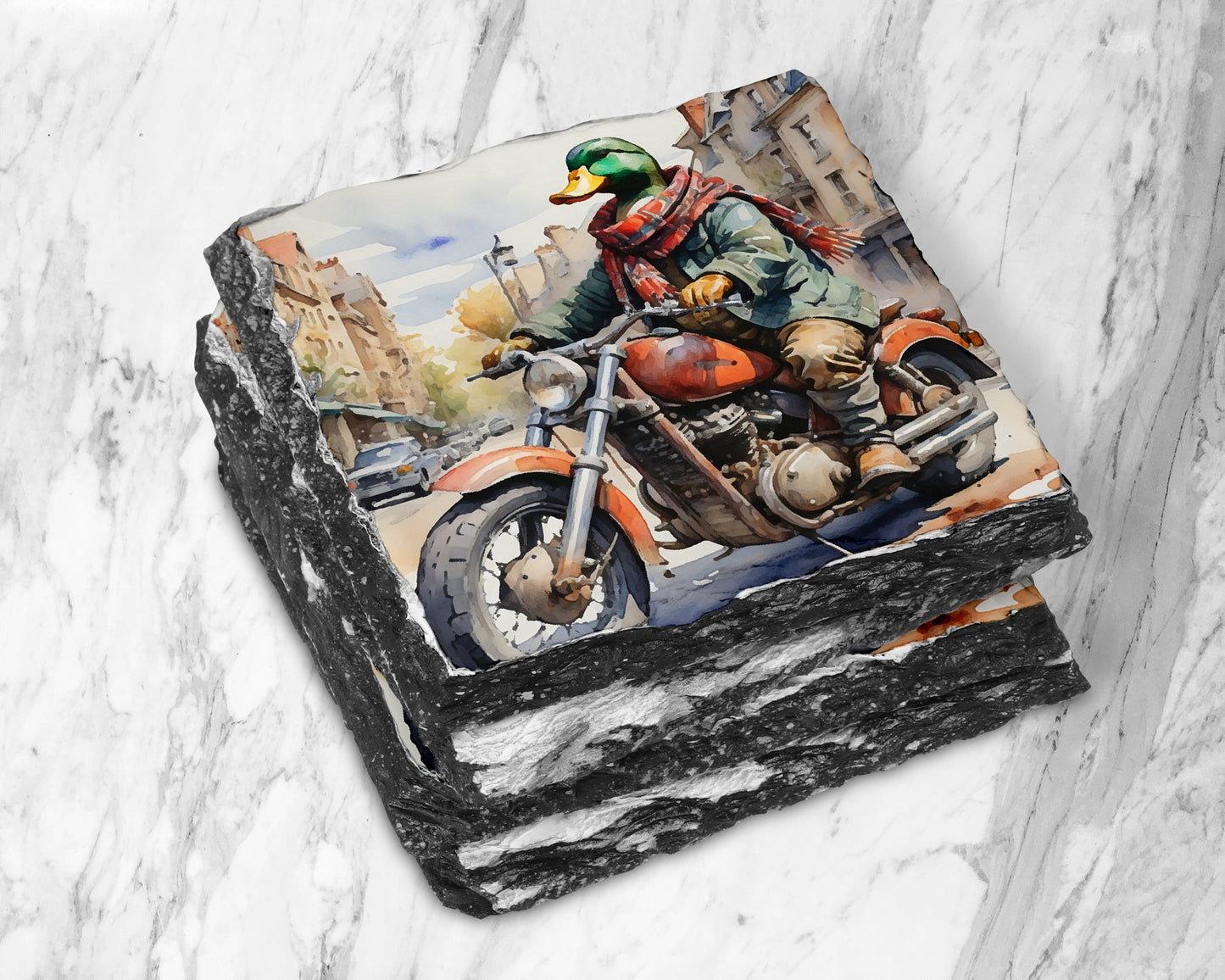 Scottish Born To Be Wildlife Slate Coasters