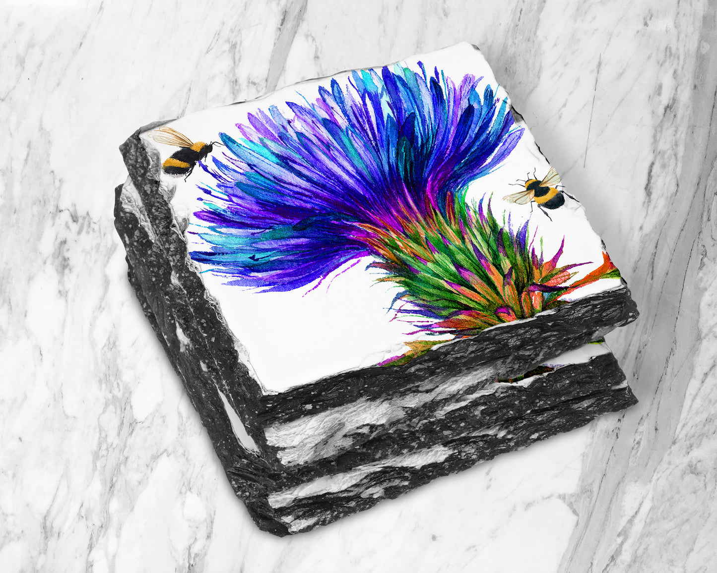 Big Thistle Slate Coaster