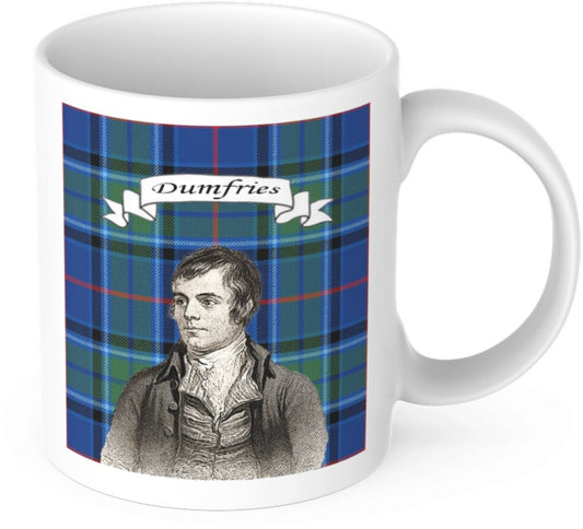 Rabbie Burns Legacy Tartan Dumfries Mug