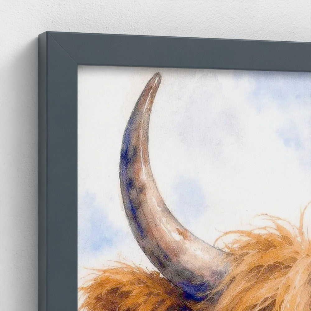 Coo and Westie | Highland Cow & West Highland Terrier Wall Art