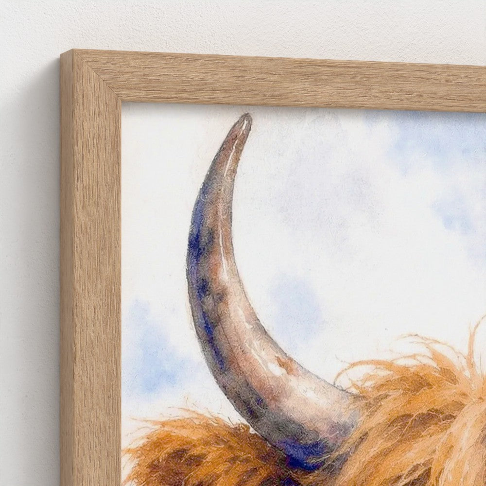Coo and Westie | Highland Cow & West Highland Terrier Wall Art