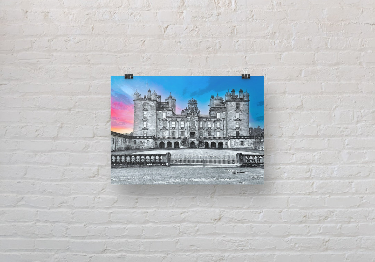 Drumlanrig Castle A3 Wall Art print