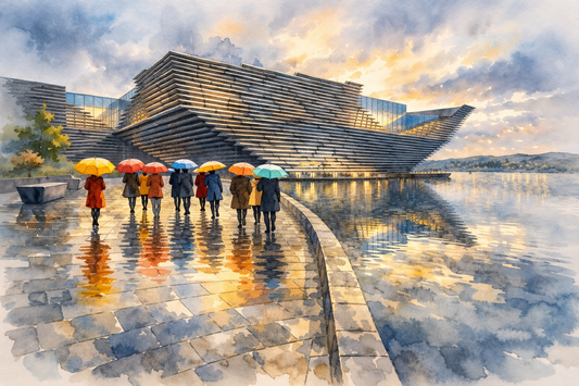 Scotland In The Rain – Dundee V&A | Scottish Wall Art Print