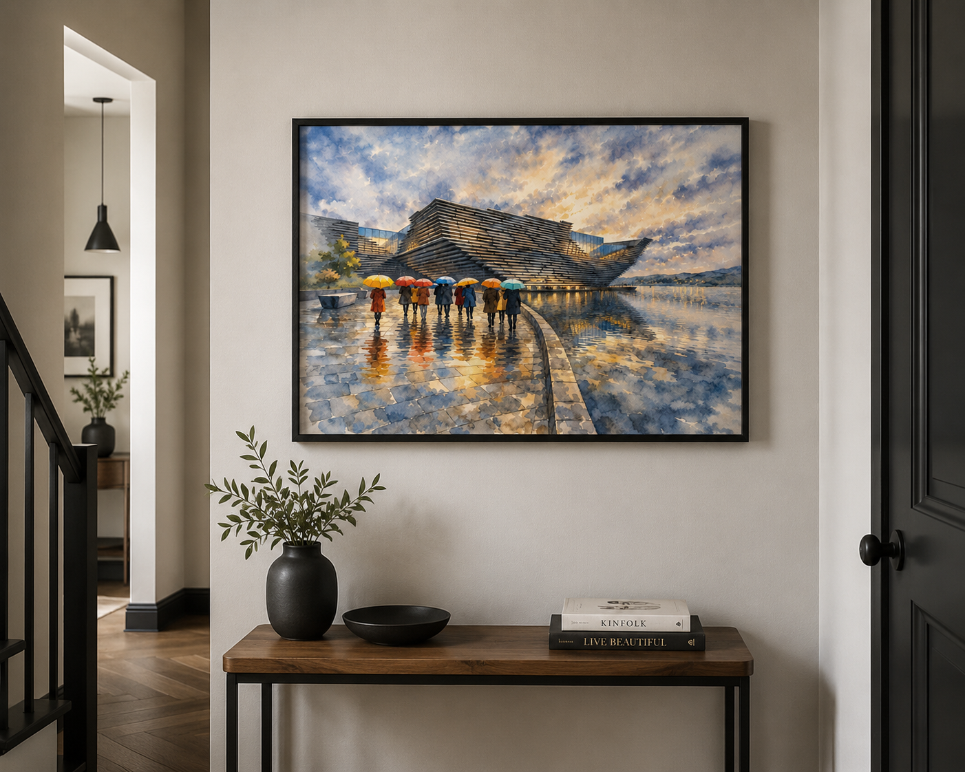 Scotland In The Rain – Dundee V&A | Scottish Wall Art Print