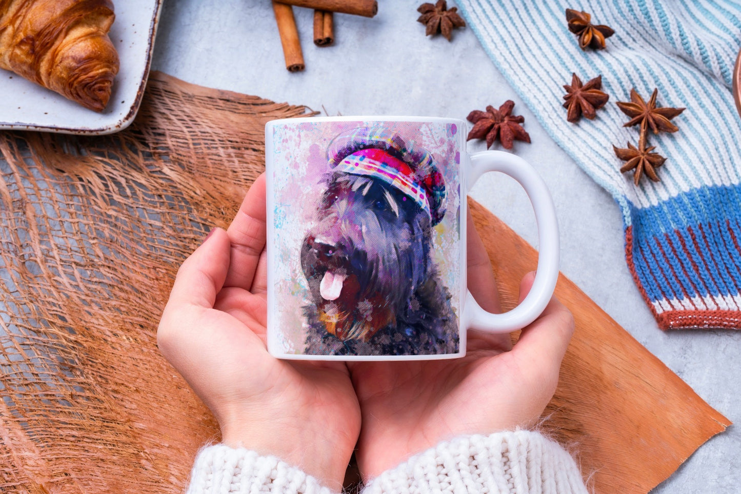 Highland Terrier 11oz Ceramic Tea/Coffee Mug, Made In Scotland