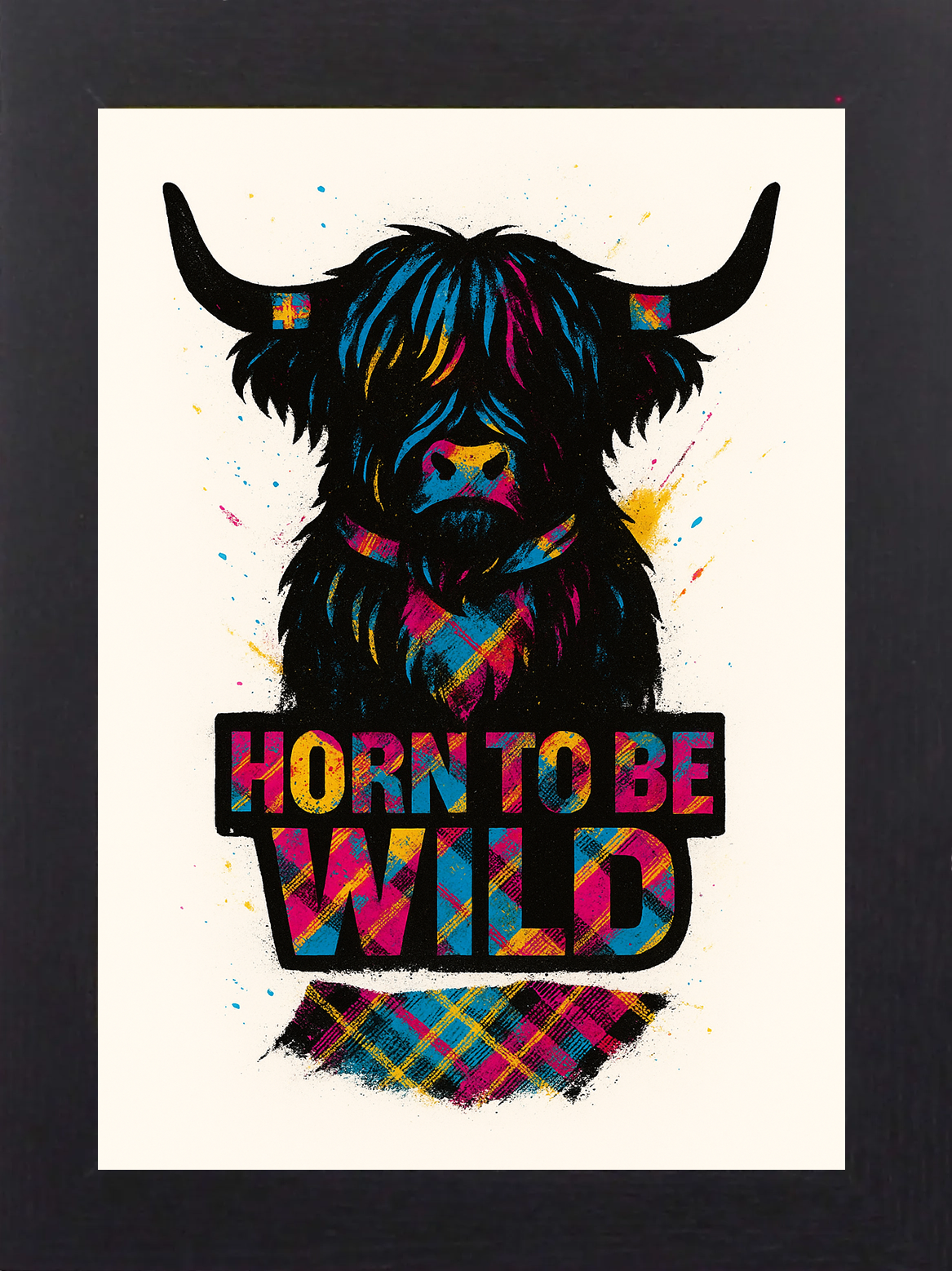 Paw-sitively Scottish Framed Artwork Collection – Iconic Scotland in Colourful Pop Art