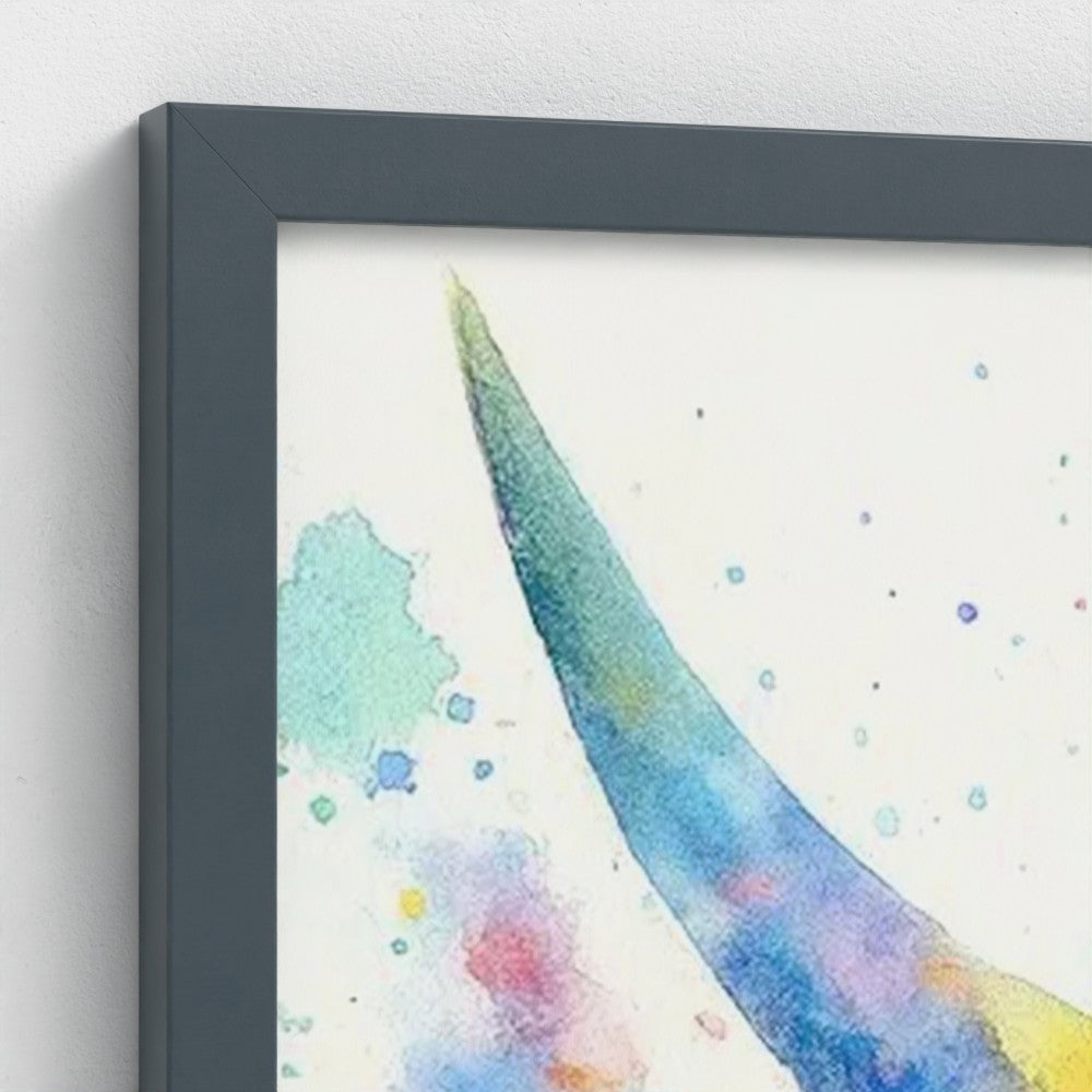Bubbles of Colour | Highland Cow Wall Art | Thistle Bee Art
