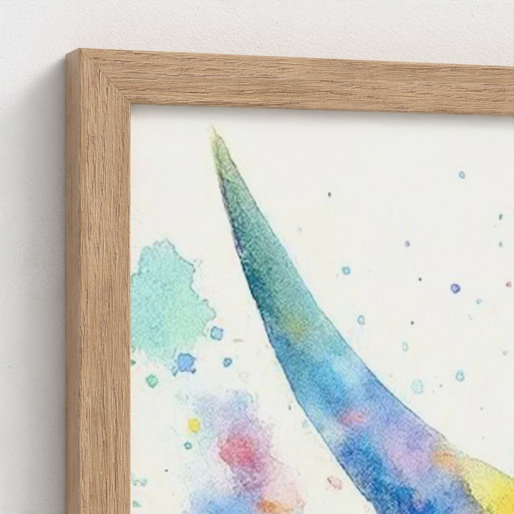 Bubbles of Colour | Highland Cow Wall Art | Thistle Bee Art